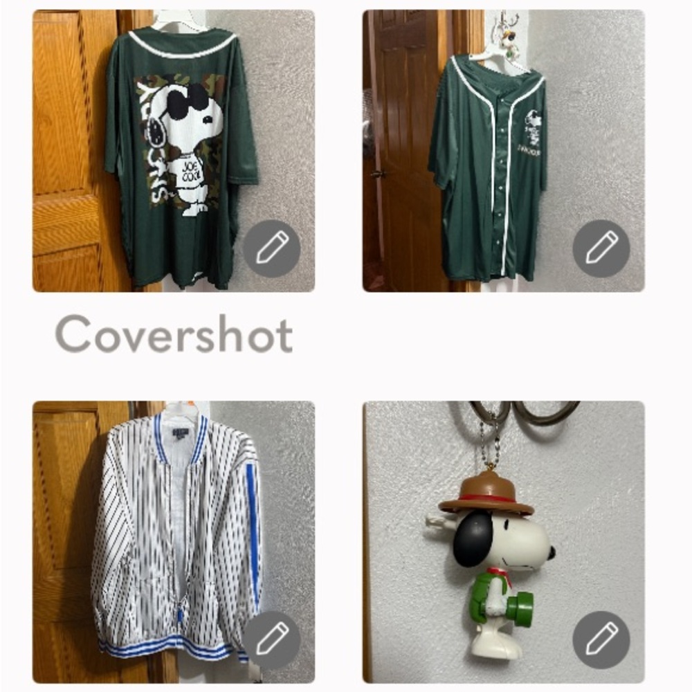 Joe cool Snoopy jersey peanuts 3X+G-NET 4x Jacket NEW